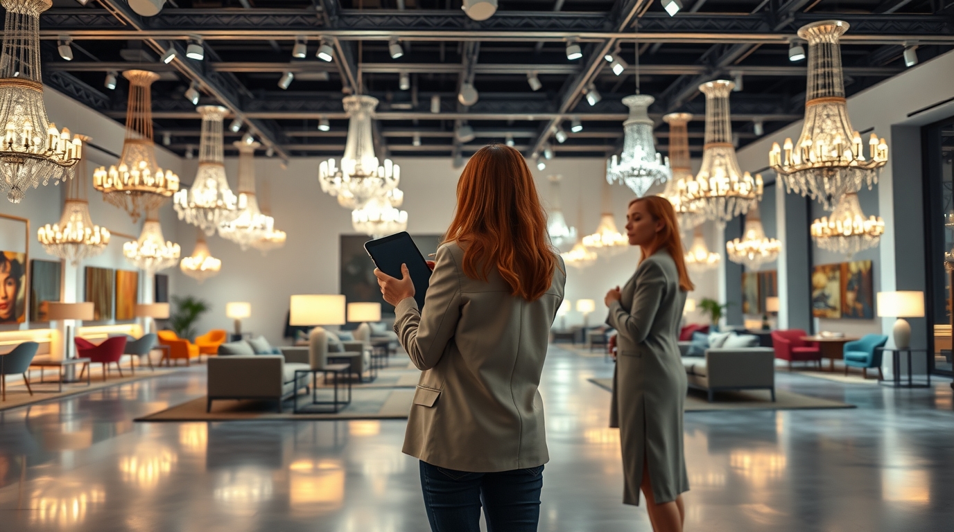 Трековые светильники в коммерческом пространстве